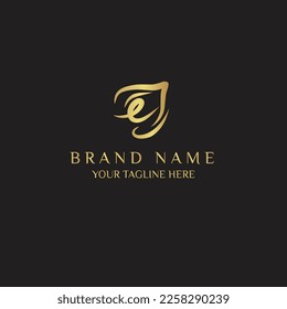 Letter E Online Shop Logo vector