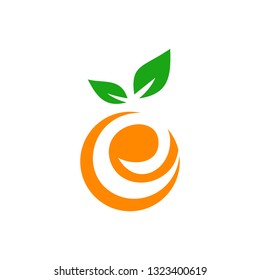 letter E orange fruit