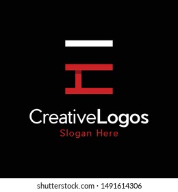 Letter E Outline Creative Business Modern Logo