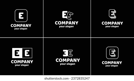 
Letter E Pack Funny Modern Logo is a logo that is unique, funny, very varied and suitable for your business