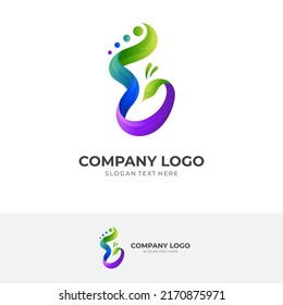 letter E peacock logo concept, letter E and peacock combination logo with 3d colorful style