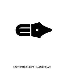 letter E pen logo icon design
