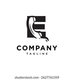 Letter E Phone logo Icon Vector