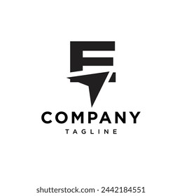 Letter E plane logo icon vector template.eps
