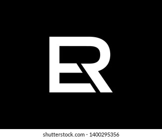 Letter E and R Logo Template, Icon, Symbol