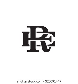 letter E and R monogram logo