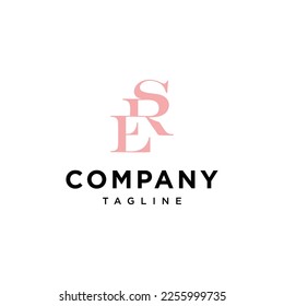Letter E R S vector logo template.eps