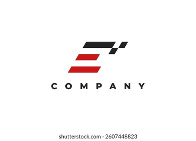 letter e and race modern logo