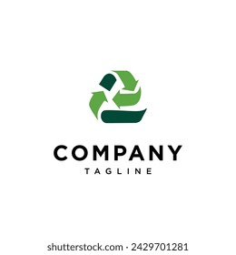 Letter E recycle logo icon vector template.eps