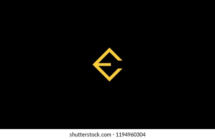 LETTER E RETRO LOGO WITH NEGATIVE SPACE EFFECT FOR LOGO DESIGN OR ILLUSTRATION USE