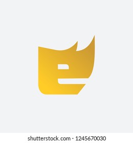 Letter E Rhino