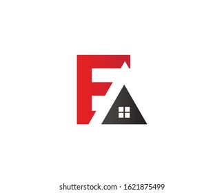 Letter E Roof shape logo vector