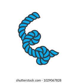 Letter E with rope concept
