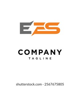 Letter E E S Electrical Logo Icon Vector