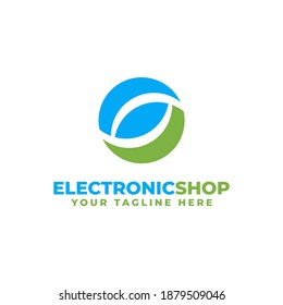 letter E and S for electronics shop logo or others