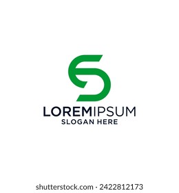 plantilla gráfica de diseño de logotipo de letra e s