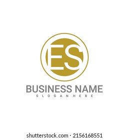 Letter E S logo vector template, Creative E S logo design concepts