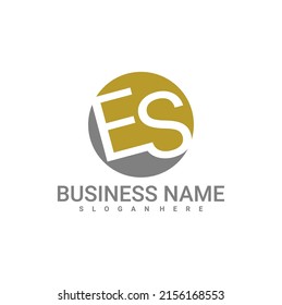 Letter E S logo vector template, Creative E S logo design concepts