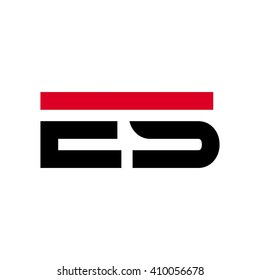 Letter E And S Logo Vector.