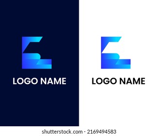 letter e and s modern logo design template