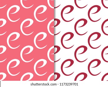 letter e seamless pattern