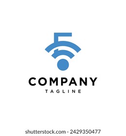 Letter E Signal logo icon vector template.eps