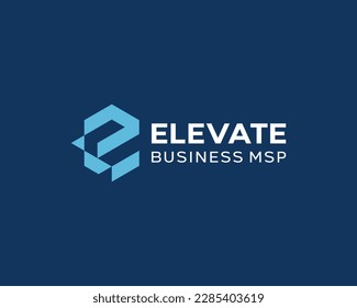 Letter E Simple Monogram Logo