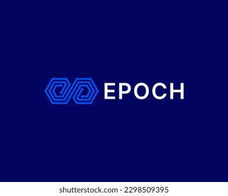 Letter E Simple Monogram Logo