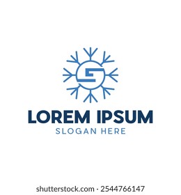 Letter E Snowflake Line Modern Abstract Business Creative Design Logo