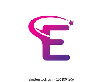 Letter E Star Logo Symbol Template Stock Vector (Royalty Free ...