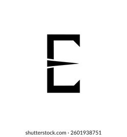 Letter E Stylish Simple Unique and Modern Minimalist logo