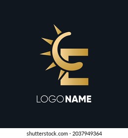 Letra E Logo Diseño Vector Icono Ilustración gráfica Emblema Plantilla de fondo