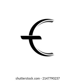 Letter E And T Vector Logo Design Template.