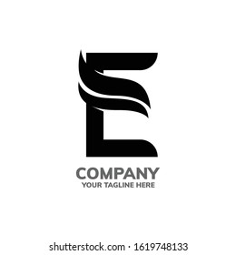 Letter E Template Logo Vector