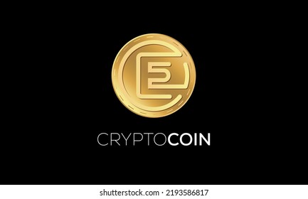 letter e crypto coin