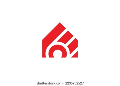 Letter E Tree Root Logo Design Template