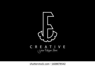 Letter E Trendy Logo Design. Creative Letters Icon Logo Vector Illustration.