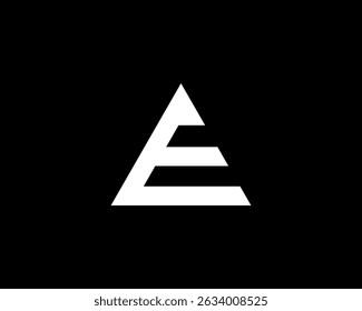 Lettre E templates de conception de logo Triangle, Lettre E Logo Icône Image vectorielle, Entreprise, Unique, forme triangulaire, 