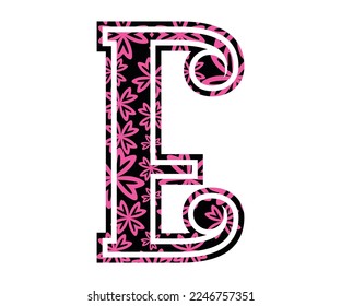 Letter E, Valentine Alphabet Monogram
Sublimation vector design file, for mug, t-shirt, vase, pillow case. etc