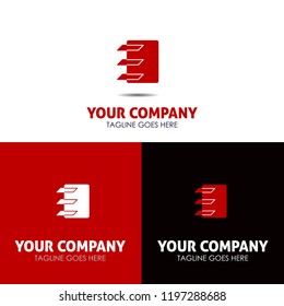 Letter E vector design logo template