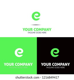 Letter E vector design logo template