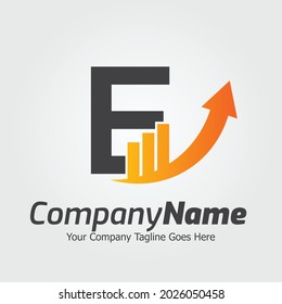 Letter E vector logo template, Colorful Letter E logo, Financial Company Logo, Financial Institute Advisors Logo Design Template Vector Icon