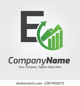 Letter E vector logo template, Colorful Letter E logo, Financial Company Logo, Financial Institute Advisors Logo Design Template Vector Icon