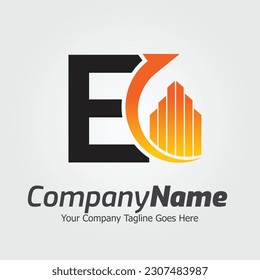 Letter E vector logo template, Colorful Letter E logo, Financial Company Logo, Financial Institute Advisors Logo Design Template Vector Icon