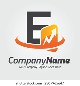 Letter E vector logo template, Colorful Letter E logo, Financial Company Logo, Financial Institute Advisors Logo Design Template Vector Icon