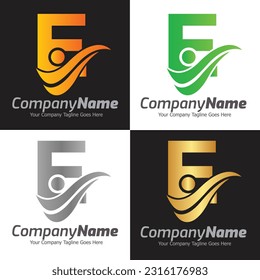 Letter E vector logo template, Colorful Letter E logo, Financial Company Logo, Financial Institute Advisors Logo Design Template Vector Icon