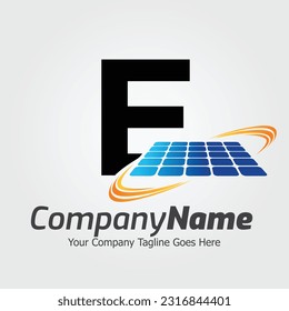 Letter E vector logo template, Colorful Letter E logo, Solar power logo design,  Solar panel logo, Renewable energy, Solar energy brand