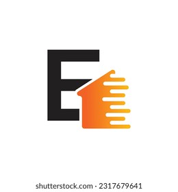 Letter E vector logo template, Colorful Letter E logo, Real Estate, Building and Construction Logo Design Template Vector Icon