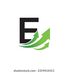 Letter E vector logo template, Colorful Letter E logo, Financial Company Logo, Financial Institute Advisors Logo Design Template Vector Icon