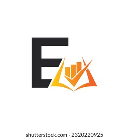 Letter E vector logo template, Colorful Letter E logo, Financial Company Logo, Financial Institute Advisors Logo Design Template Vector Icon